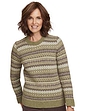Ladies Knitted Jumper - Olive