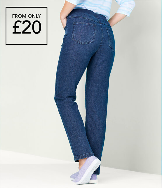 Ladies Pull On & Elasticated Jeans - Chums