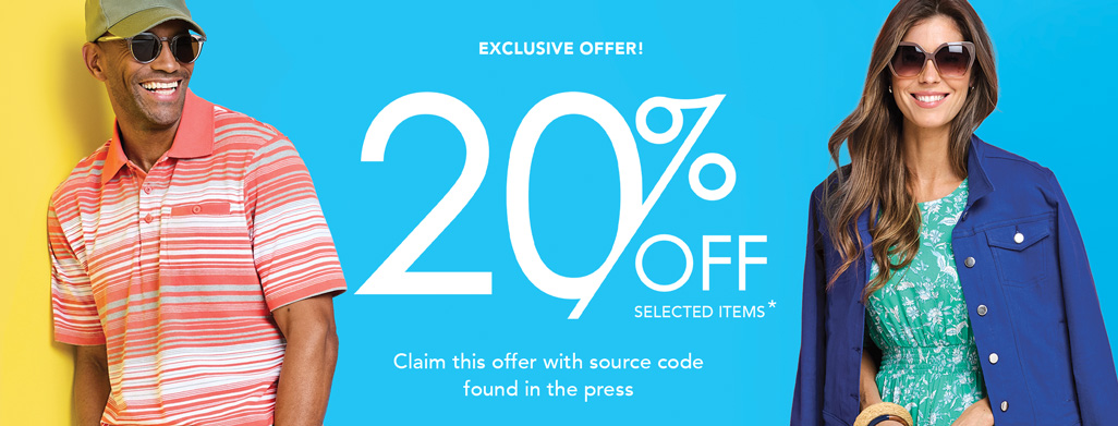 20% off selected items