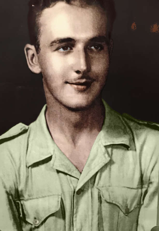 Colourised photo of Douglas Phillips