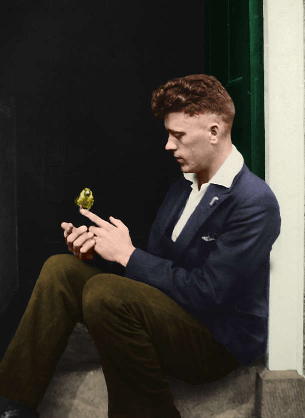 Colourised photo of Edward Martin