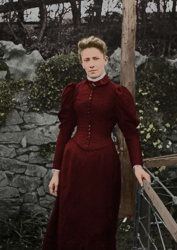 Colourised photo of May Roberts