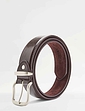 1.5 Inch Bonded Leather Belt Black