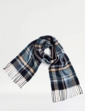 Checked Scarf Teal