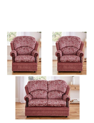 Chorlton Two Seater Settee Plus Two Chair Suite