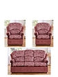 Chorlton Suite Three Seater Settee and Two Chairs Green