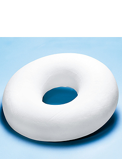 Memory Foam Doughnut Cushion - White