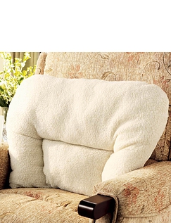 Sherpa Fleece Support Cushion - Cream