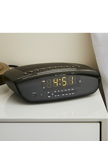 Roberts Automatic Radio Alarm Clock - Black