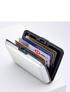 RFID Credit Card Safety Wallet - Silver