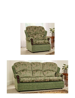 Chorlton Three Seater and One Chair Offer Green