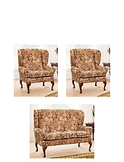 Cottage Two Seater and Two Chairs Tapestry