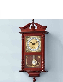Westbury Radio Controlled Pendulum Clock Mahogany