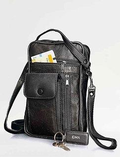 Leather Travel Wallet Bag MULTI