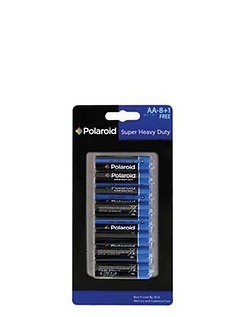Pack Of Nine Polaroid AA Batteries - MULTI