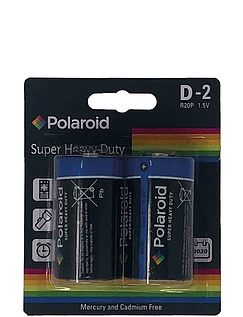 2 x D Cell - Polaroid Quality Batteries 