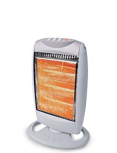 Oscillating Halogen Heater Grey