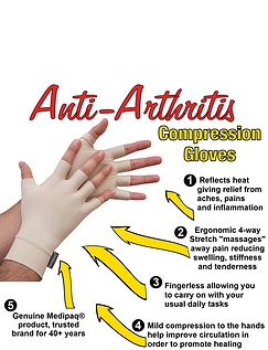 Arthritis Compression Gloves Beige