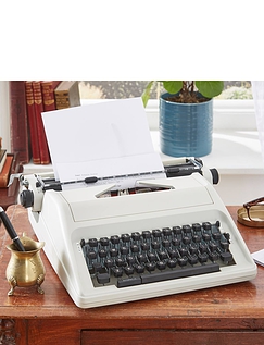 11 Inch Portable Typewriter - Cream