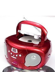 Groove Radio CD Player Red