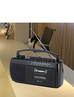 Mono Radio Cassette Player  Black