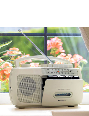 Mono Radio Cassette Player  Black