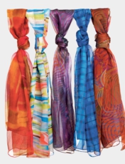 Pack Of 5 Ladies Scarves Assorted