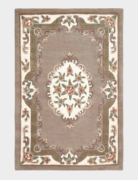 Aubusson Wool Rugs Beige