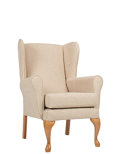 Queen Anne Fireside Chair Biscuit