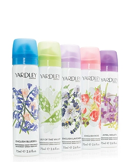 Yardley Set of 5 Body Sprays