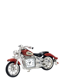 Miniature Indian Motorbike Clock Red