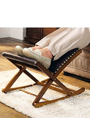 Adjustable Rocking Footrest Mahogany