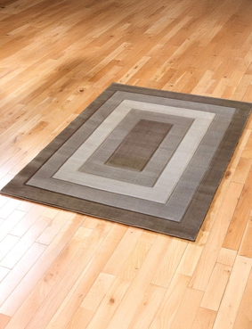3D Rectangular Effect Rug 160 x 230cm Grey