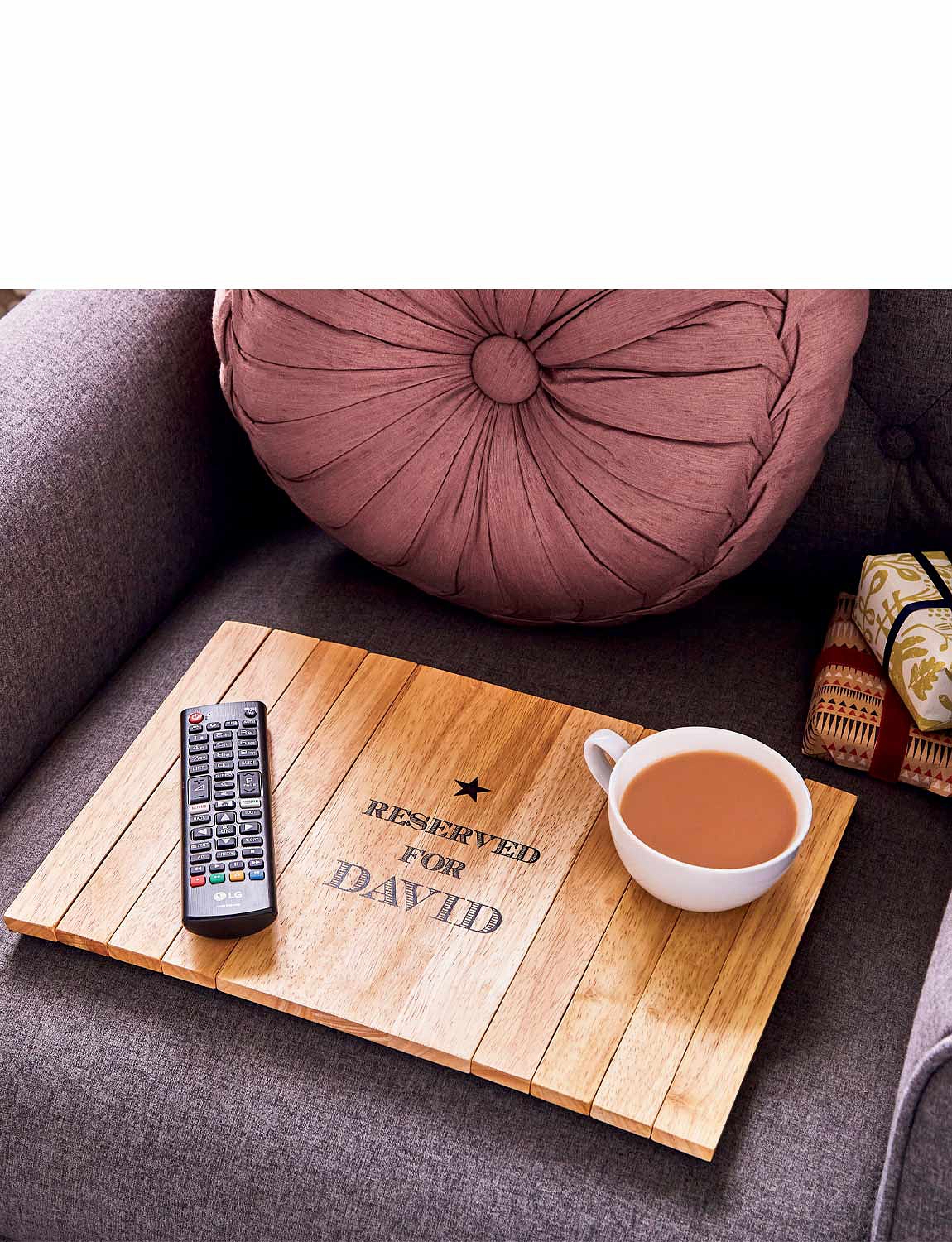 Home Collections Folding White Retro Style Wooden Sofa Armrest