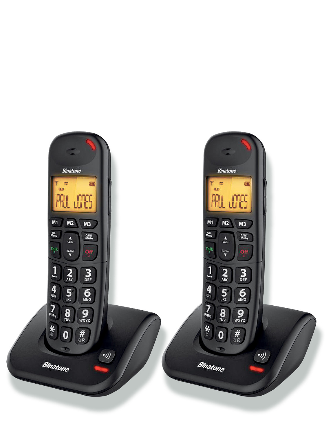 Big Button Speakeasy Twin Cordless Phones Chums
