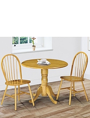 Dundee Table Set Oak