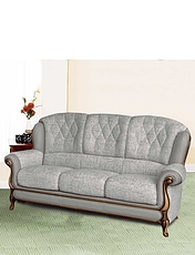 Queen Anne 3 Seater Mink