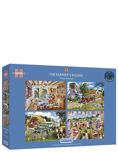 The Farmers Round - Gibsons 4 x 500-Piece Jigsaw