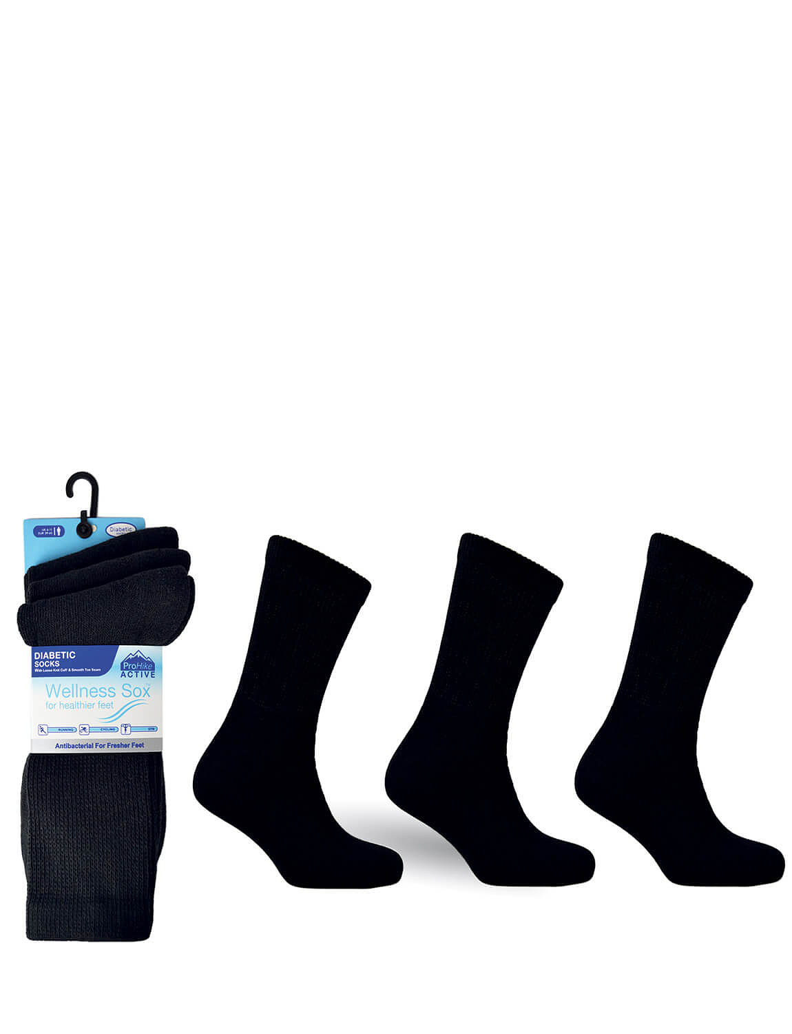 Diabetic NonElastic Activity Socks 3 Pack Chums