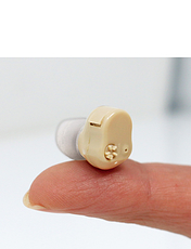 Micro In Ear Hearing Amplifier Beige