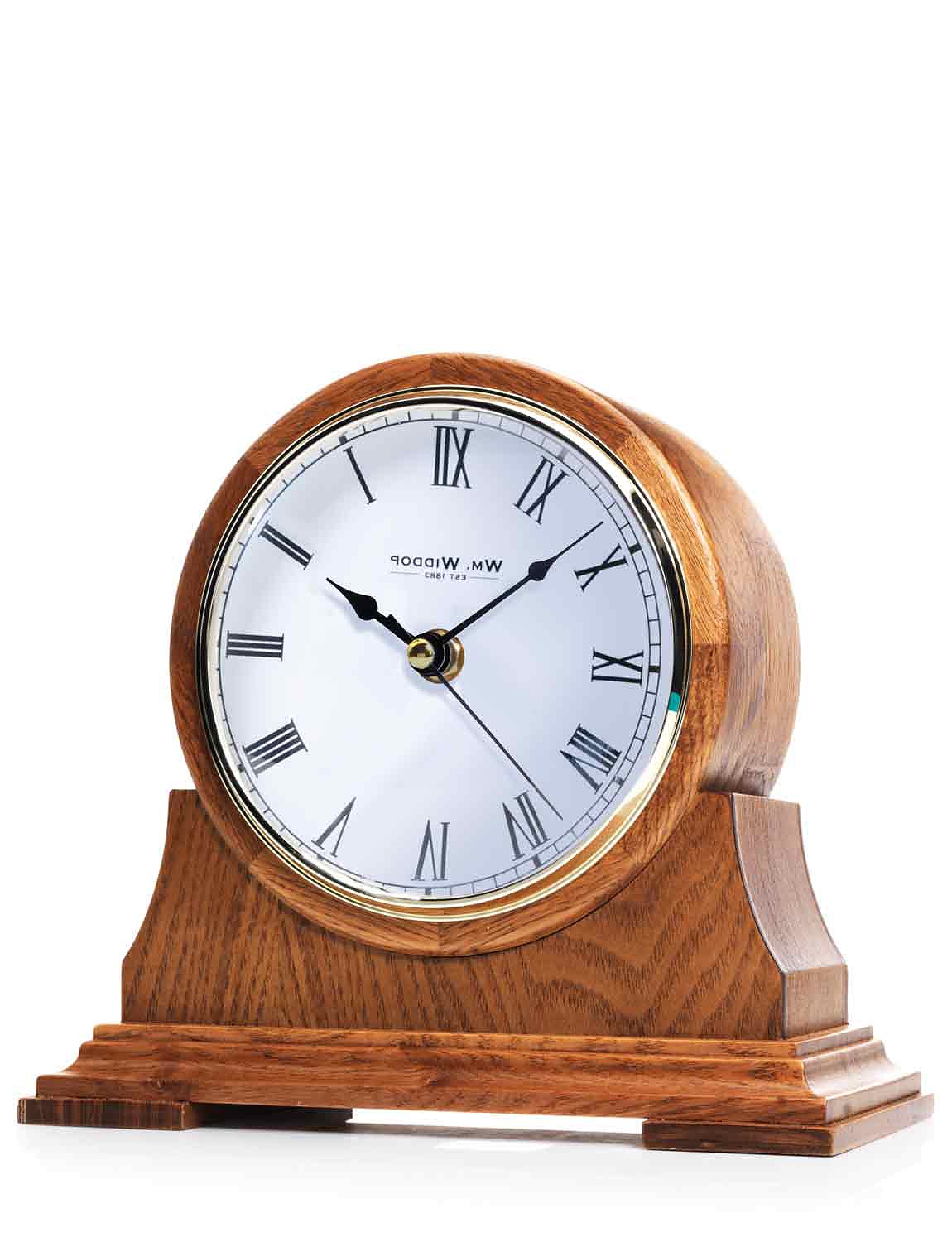 Wooden Barrel Mantle Clock Chums