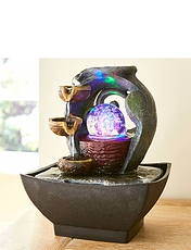 Illuminated Waterfall Sculpture Multi