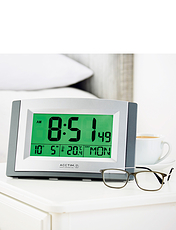 Acctim Radio Controlled Big Number Digital Clock Silver