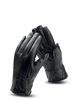 Ladies Real Leather Gloves - Black