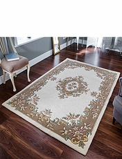 Pure Wool Rug Beige