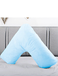 M R S A Resistant Wipe Clean V Shaped Support Pillow Grey