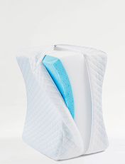 Contour Memory Foam Leg Pillow White