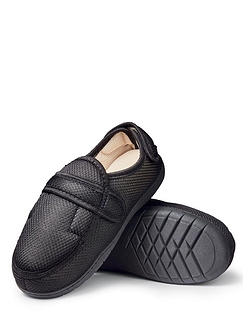 Top Touch Fasten Closing Slippers Black