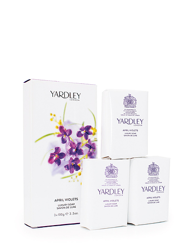 Yardley April Violets Soap Set