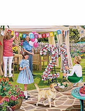 The Florists Round Box Set of Jigsaw Puzzles Multi